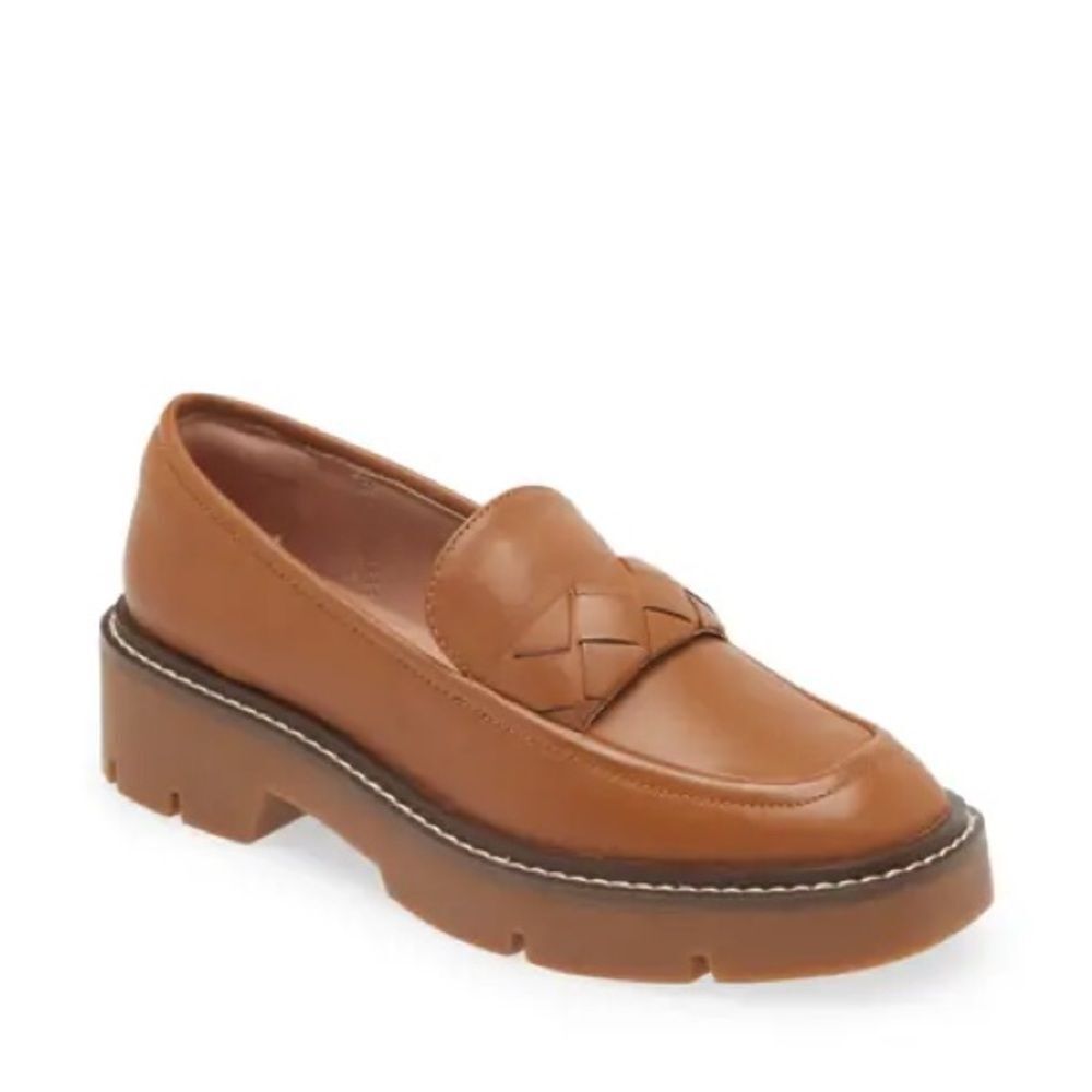 Women’s Tan Platform Loafer Shoe
